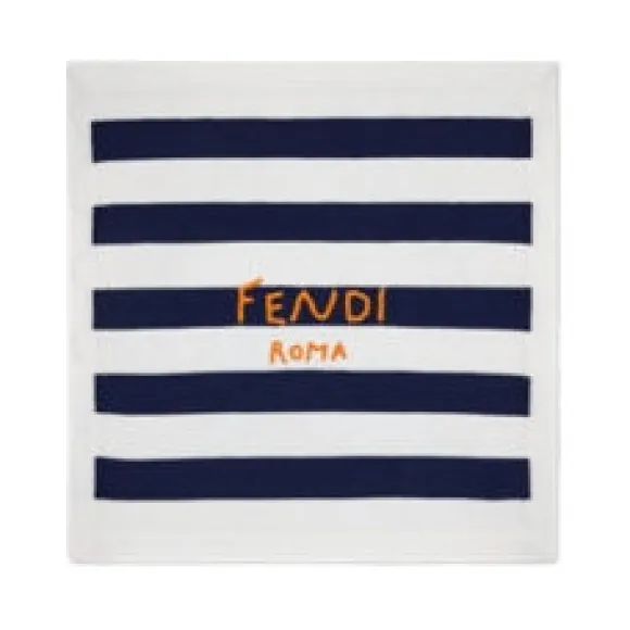 芬迪/Fendi 钩针刺绣棉质婴儿毛毯-婴儿毛毯-FENDI芬迪中国官网 BUJ202AJ1QF0QB0-8056867861591