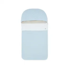 芬迪/Fendi 婴儿睡袋 - 浅蓝色平纹针织婴儿睡袋，饰有绗缝微型Logo FF细节 BUJ211ST8F19J4