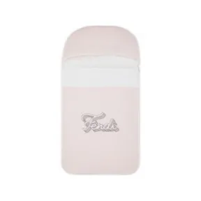 芬迪/Fendi 婴儿睡袋 - 粉红色平纹针织婴儿睡袋，饰有刺绣Fendi标识 BUJ2148RAF0C11