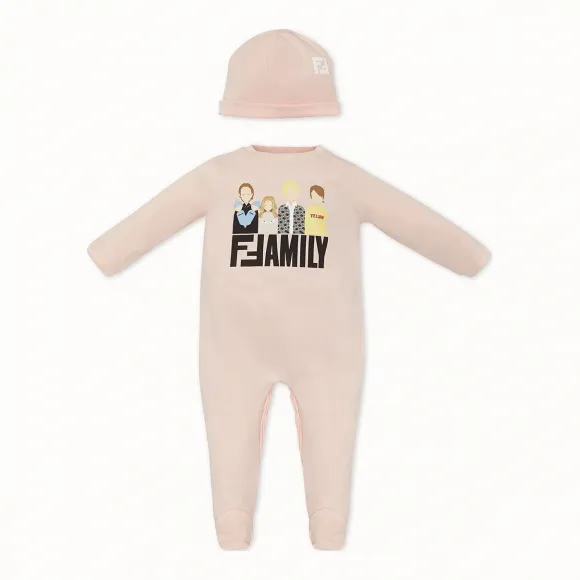 芬迪/Fendi 婴儿套装_粉红色针织婴儿套装 BUK026 ST8 F0C11