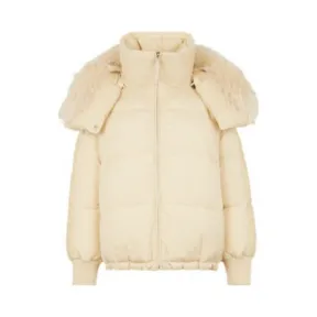 芬迪/Fendi 奶油色尼龙羽绒服-女士成衣-FENDI芬迪中国官网 FAA439AGMJF10RM-8056867530862