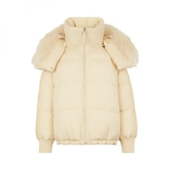 芬迪/Fendi 奶油色尼龙羽绒服-女士成衣-FENDI芬迪中国官网 FAA439AGMJF10RM-8056867530862