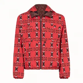 芬迪/Fendi 风衣_红色高科技布料防风衣 FAA622 A7G DF0BVE