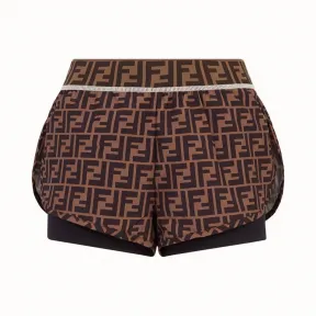 芬迪/Fendi 短裤_黑色织物短裤 FAB141 A6J 5F13IY