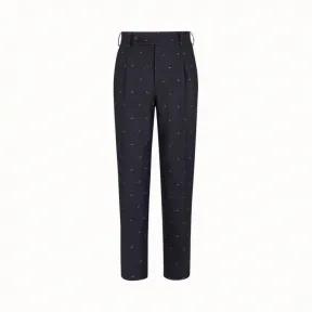 芬迪/Fendi 长裤_蓝色布料长裤 FB0366 A8N BF0QA2