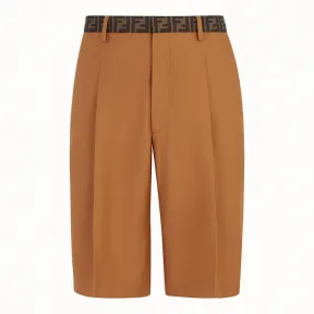 芬迪/Fendi 长裤_棕色高科技华达呢长裤 FB0505 A74 QF0B9Z