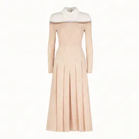 芬迪/Fendi 洋装_粉红色双绉广东绉纱洋装 FD9830 A5G BF14FQ