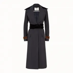 芬迪/Fendi 外套_黑色布料风衣 FF8533 A3M WF0GME