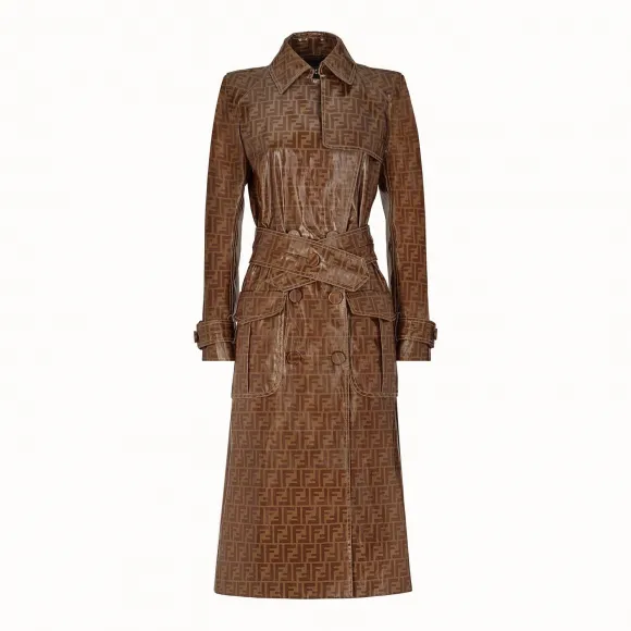 芬迪/Fendi 外套_拼色布料风衣外套 FF8545 A5F NF118W