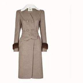 芬迪/Fendi 大衣_Grisaille布料外套 FF8555 A5F ZF14FM