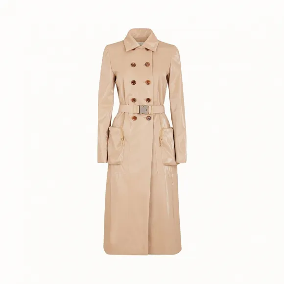 芬迪/Fendi 外套_米色尼龙风衣 FF8669 A8E MF16WU