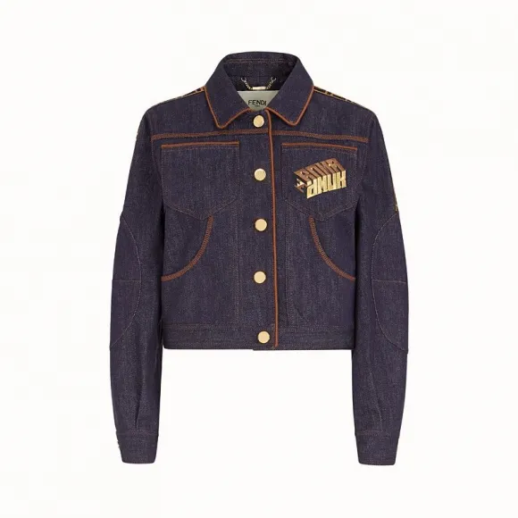 芬迪/Fendi 夹克_ Roma Amor牛仔夹克 FLF559 A8E YF17TI