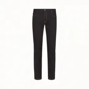 芬迪/Fendi 牛仔系列_黑色牛仔裤 FLP201 A4Q CF0QA1