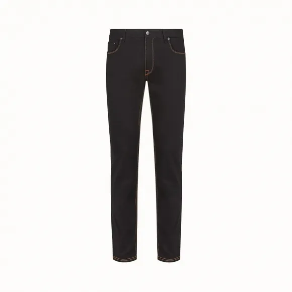 芬迪/Fendi 牛仔系列_黑色牛仔裤 FLP201 A4Q CF0QA1