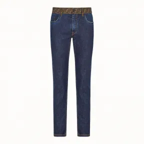 芬迪/Fendi 牛仔系列_蓝色牛仔裤 FLP201 A6W KF0QG0