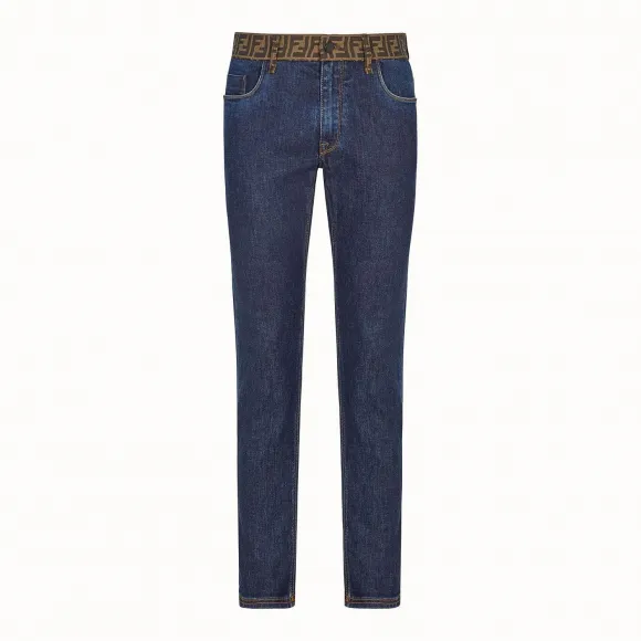 芬迪/Fendi 牛仔系列_蓝色牛仔裤 FLP201 A6W KF0QG0