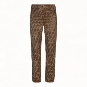 芬迪/Fendi 牛仔系列_棕色牛仔裤 FLP237 A6W JF1440