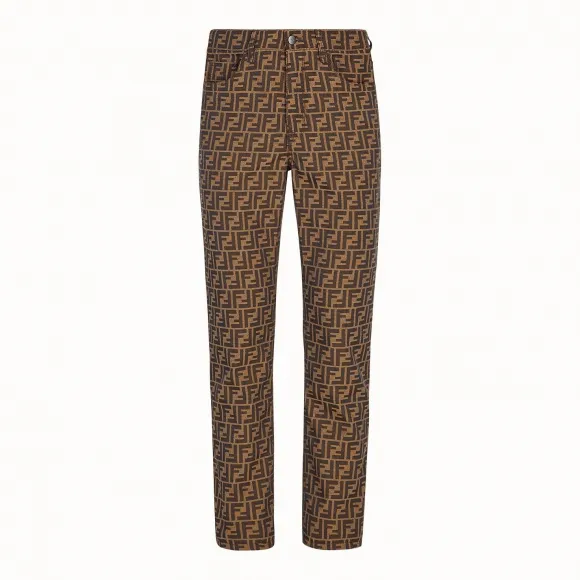 芬迪/Fendi 牛仔系列_棕色牛仔裤 FLP237 A6W JF1440