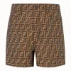 芬迪/Fendi 牛仔系列_棕色牛仔百慕大短裤 FLP242 A6W JF1440