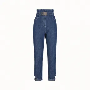 芬迪/Fendi 长裤_蓝色棉牛仔裤 FLP707 A6Y 8F0QA2
