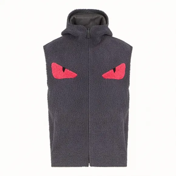 芬迪/Fendi 背心_灰色毛羊皮背心 FMH025 A6U ZF17CI