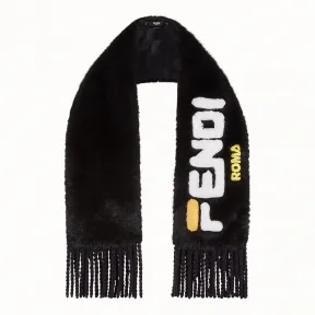 芬迪/Fendi 围巾_黑色皮草围巾 FNG477 A3F 9F0GME