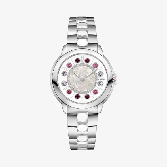 芬迪/Fendi  ISHINE_38毫米 - 带钻石和旋转宝石的腕表 FOW420 A12 EF10R6