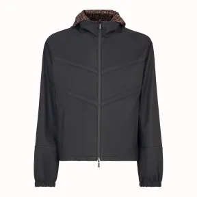 芬迪/Fendi 紧身夹克_黑色皮革夹克 FPG021 A74 AF0QA1