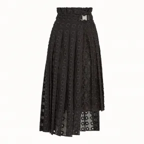 芬迪/Fendi 半身裙_黑色欧根纱半身裙 FQ7013 A5G ZF0GME