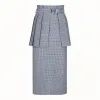 芬迪/Fendi 半身裙_小格子羊毛真丝半身裙 FQ7021 A5G VF14PJ