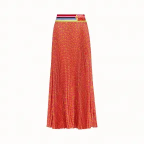 芬迪/Fendi 半身裙_ Roma Amor缎面半身裙 FQ7069 A8E WF03QE