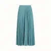 芬迪/Fendi 半身裙_浅蓝色羔羊马海毛半身裙 FQ7073 5SC F16WO