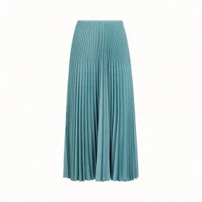 芬迪/Fendi 半身裙_浅蓝色羔羊马海毛半身裙 FQ7073 5SC F16WO