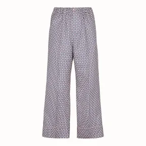 芬迪/Fendi 长裤_拼色真丝长裤 FR5994 A5V JF14PI