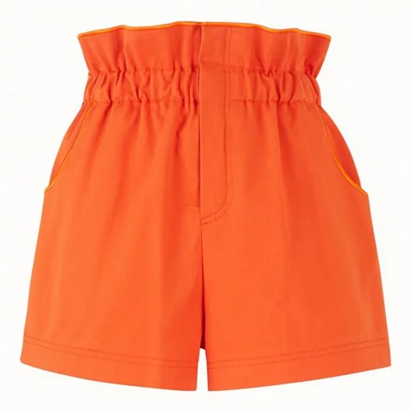 芬迪/Fendi 百慕大短裤_橙色棉百慕大短裤 FR6192 A6Y CF16EK