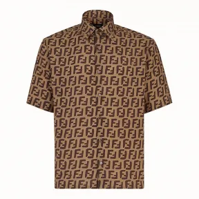 芬迪/Fendi 衬衫_棕色布料衬衫 FS0770 A75 GF13IZ