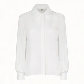 芬迪/Fendi 衬衫_白色中式绉绸衬衫 FS7076 O2R F0ZNM