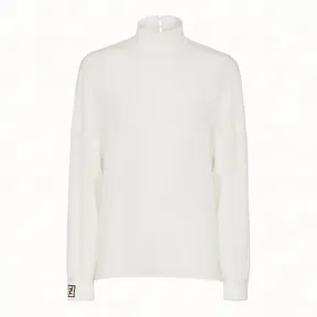 芬迪/Fendi 衬衫_黑色中式绉绸衬衫 FS7099 O2R F0ZNM