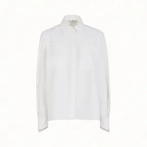 芬迪/Fendi 衬衫_白色棉塔夫绸衬衫 FS7169 A0M YF0ZNM