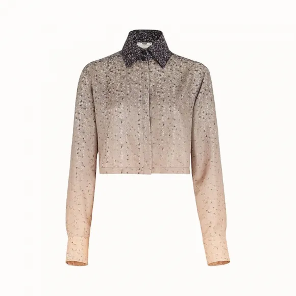 芬迪/Fendi 衬衫_米色斜纹布衬衫 FS7178 A8E 8F16WW