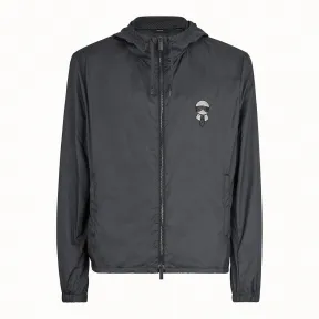 芬迪/Fendi 风衣_黑色布料防风衣 FW0832 A2T NF0QA1