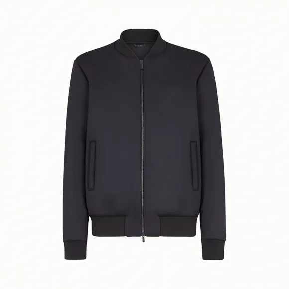 芬迪/Fendi 紧身夹克_黑色高科技布料夹克 FW0833 A87 CF0QA1