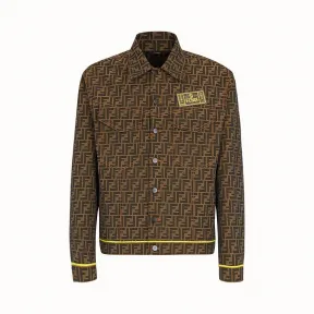 芬迪/Fendi 夹克_棕色布料夹克 FW0918 A4Q QF1440