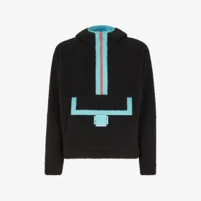 芬迪/Fendi 夹克-黑色羊毛泰迪连帽夹克衫-男士外套 FW1214AMG8F0QA1 8056582565064