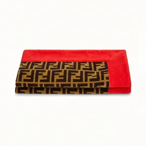 芬迪/Fendi 沙滩巾_拼色毛巾布沙滩巾 FXA538 A6M OF160B