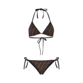芬迪/Fendi 比基尼 - 黑色Lycra?比基尼 FXB974ADHBF0GME 