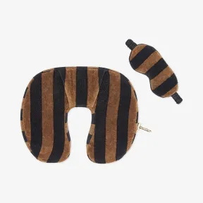 芬迪/Fendi 棕色毛巾布头枕和眼罩 FXH012ADFGF18OJ