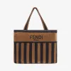 芬迪/Fendi 棕色毛巾布沙滩浴巾 FXH016ADFGF18OJ
