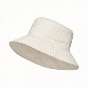 芬迪/Fendi 白色帆布渔夫帽 FXQ789ABCKF0RQ0