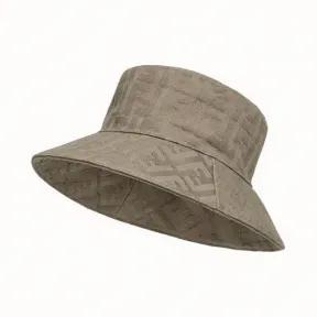 芬迪/Fendi 米色帆布渔夫帽 FXQ789ABCKF1A7T